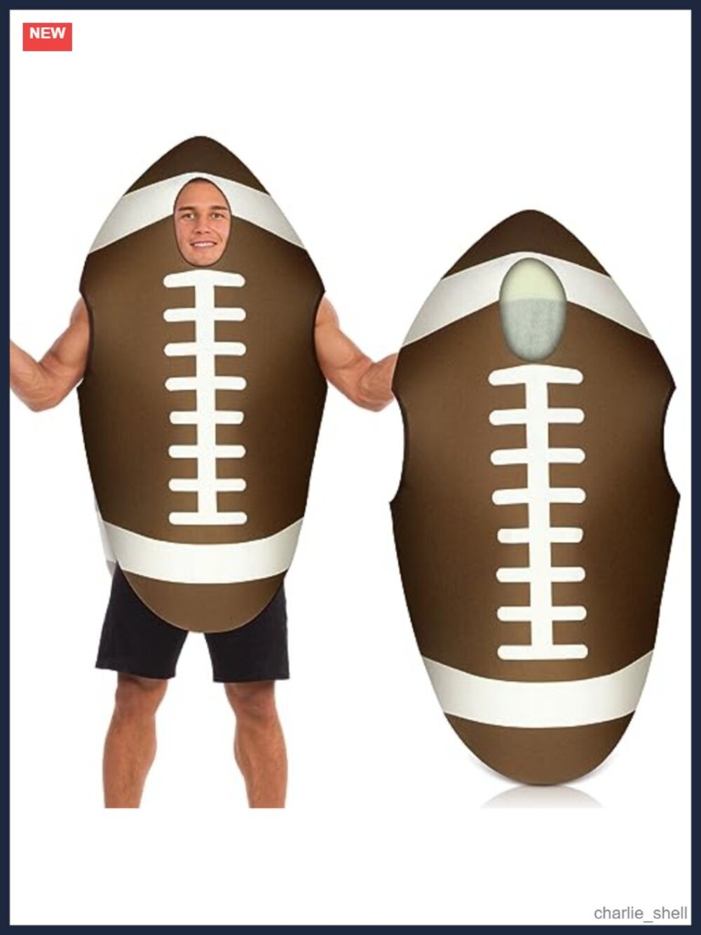 Men's Football Costume Felt Rugby Cosplay Halloween Pullover Suit